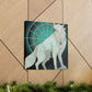 "Arctic Wolf in Deco" - Canvas