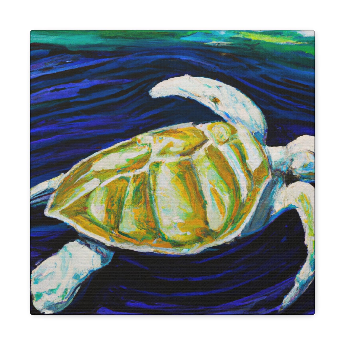 "Sea Turtle Dreamscape" - Canvas