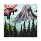 Moose in Expressionism - Canvas