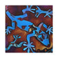 Lizard in Expressionism - Canvas