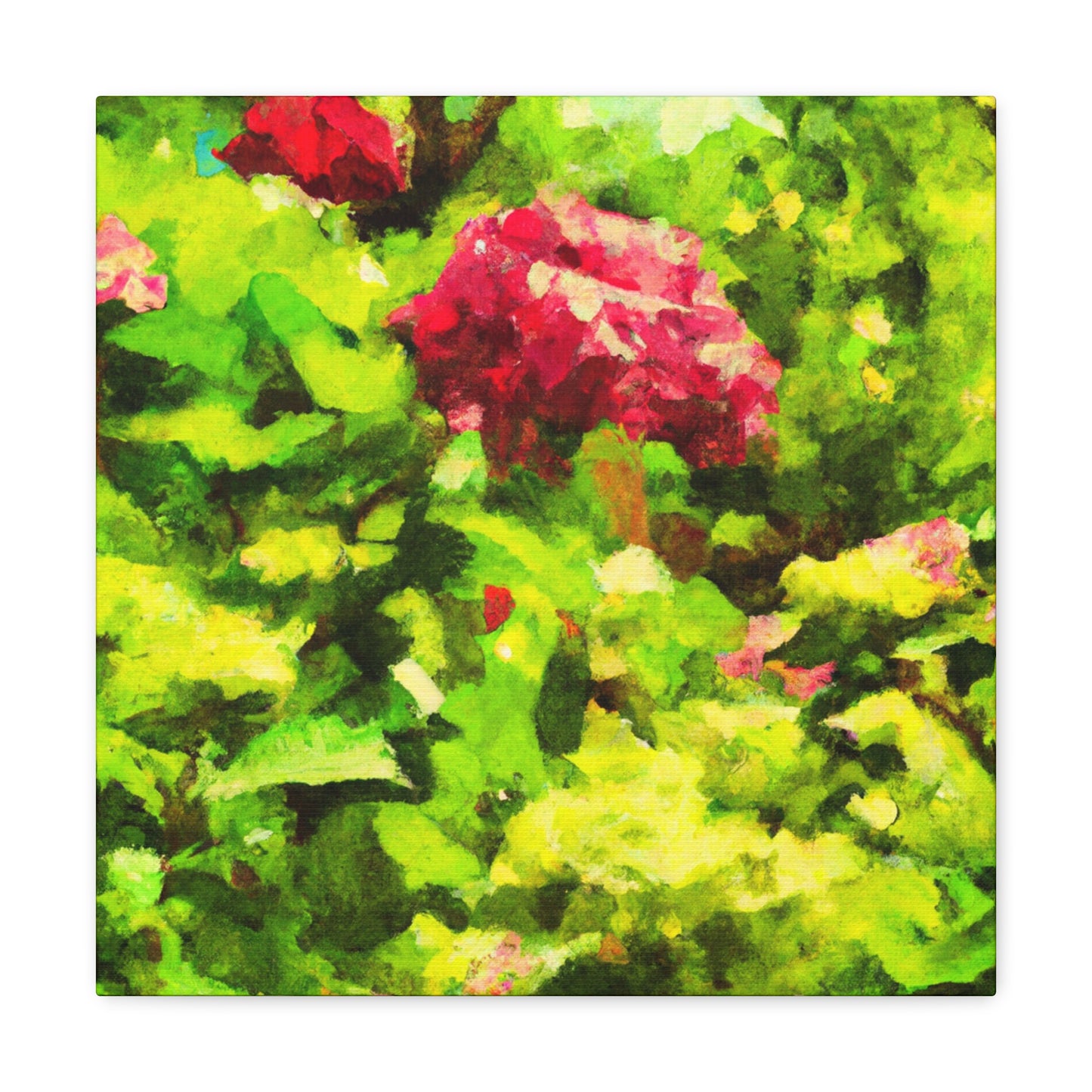 "Hydrangea Digital Tapestry" - Canvas