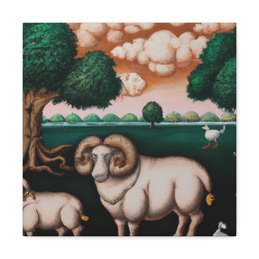 Sheep in Meadowsight - Canvas