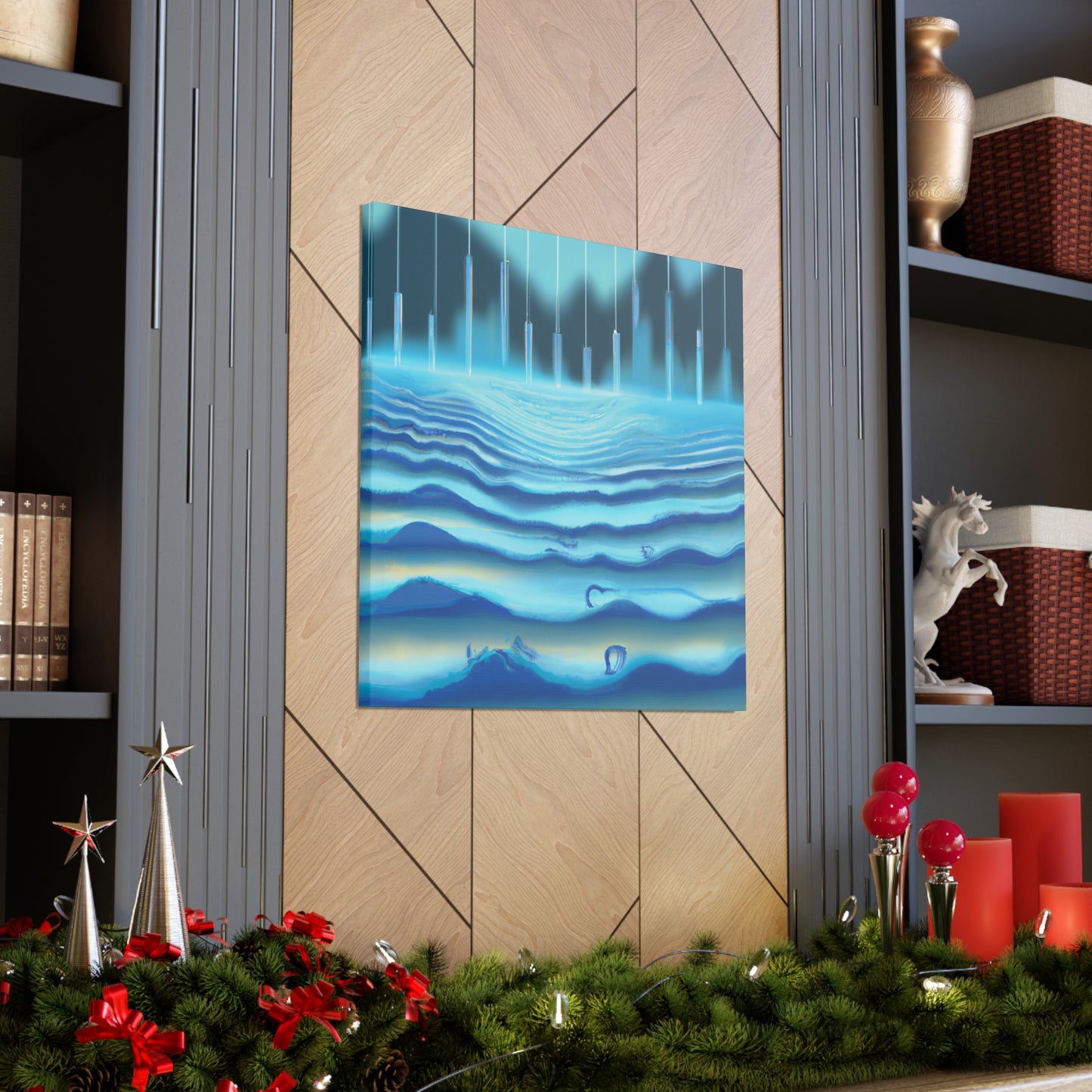 "Sonic Art Deco Wave" - Canvas