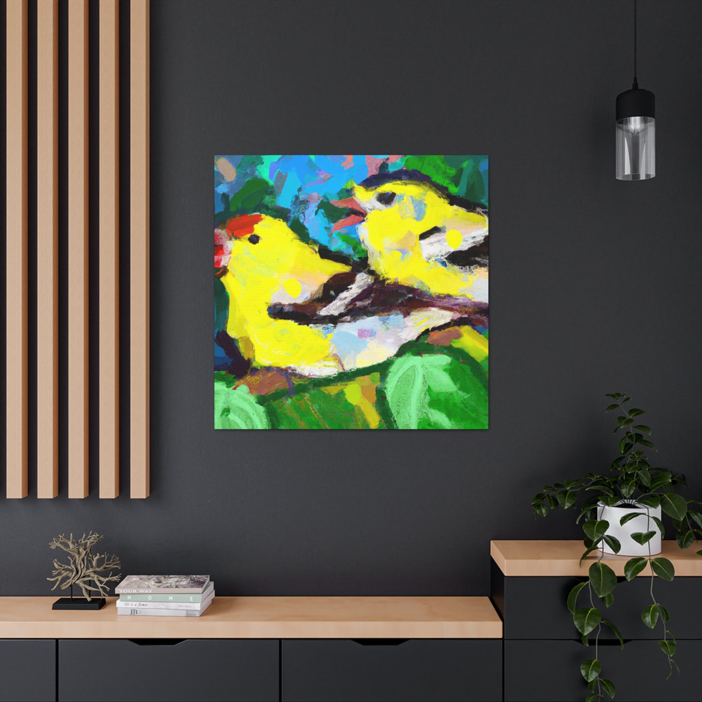 "American Goldfinch Beauty" - Canvas