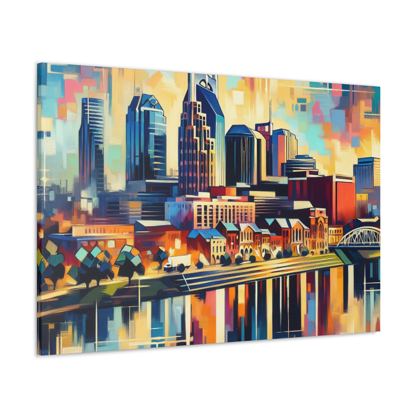 Vibrant Nashville Melodies - Canvas