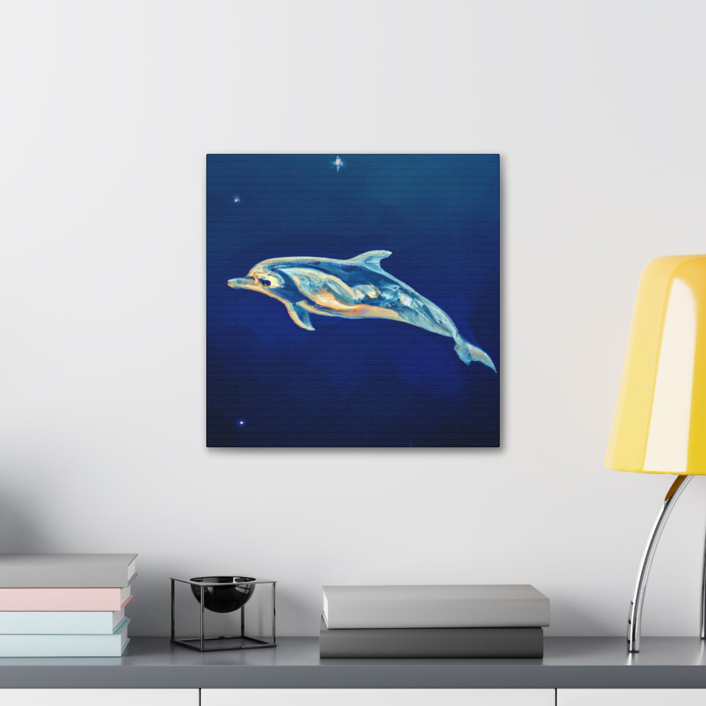 Dolphins in the Sky - Canvas