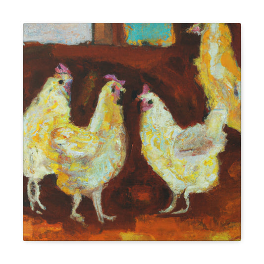 Chicken in Expressionism - Canvas