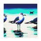 Sea Birds in Flight - Canvas