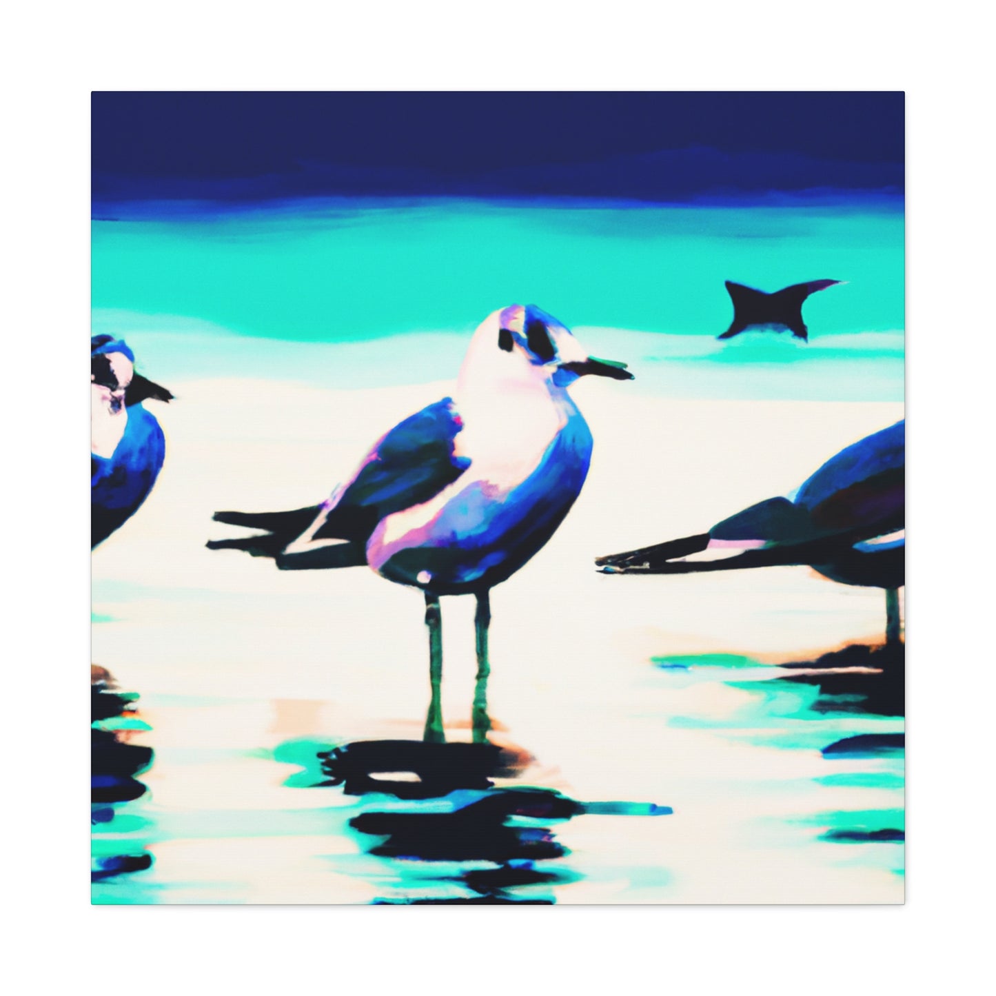 Sea Birds in Flight - Canvas