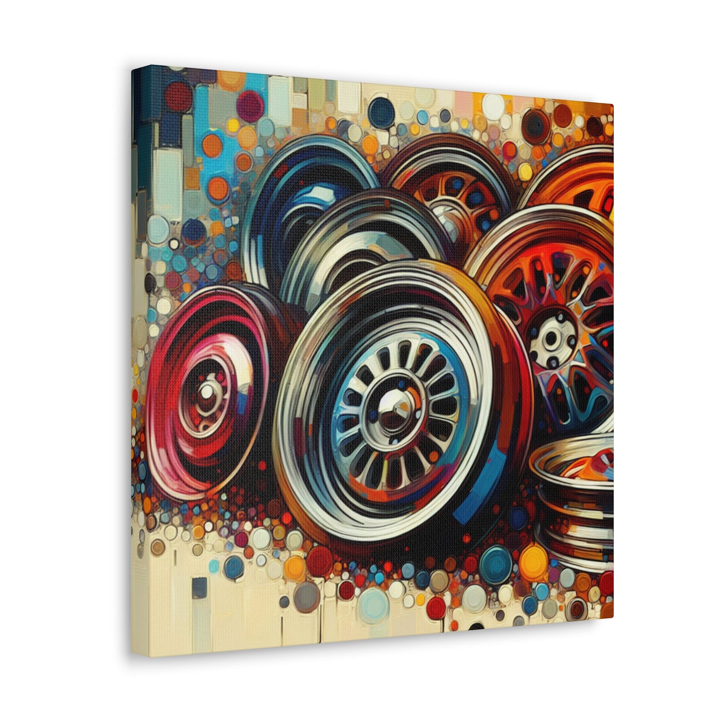 Chrome Symphony Hubcaps - Canvas