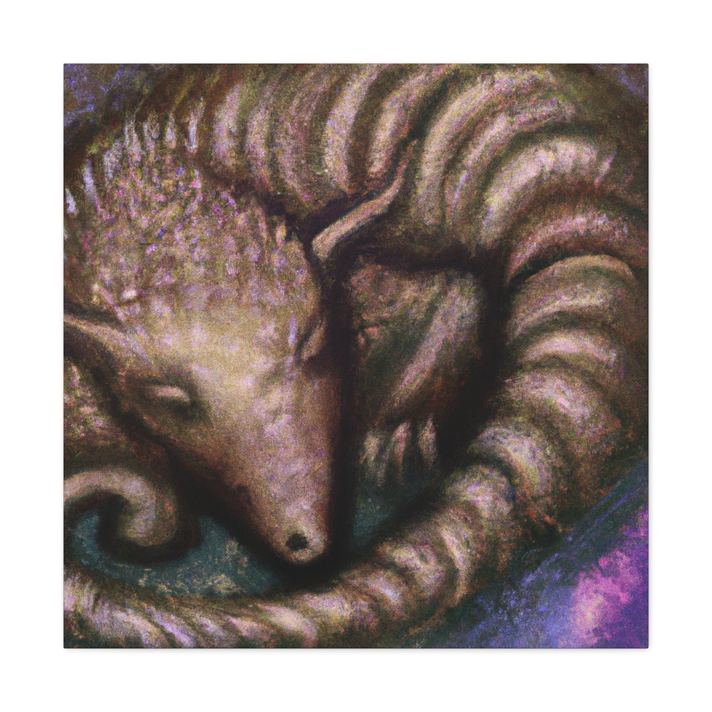 "Pangolin's Surreal Dream" - Canvas