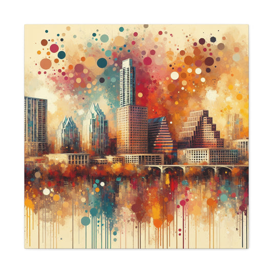 "Vibrant Urban Symphony" - Canvas