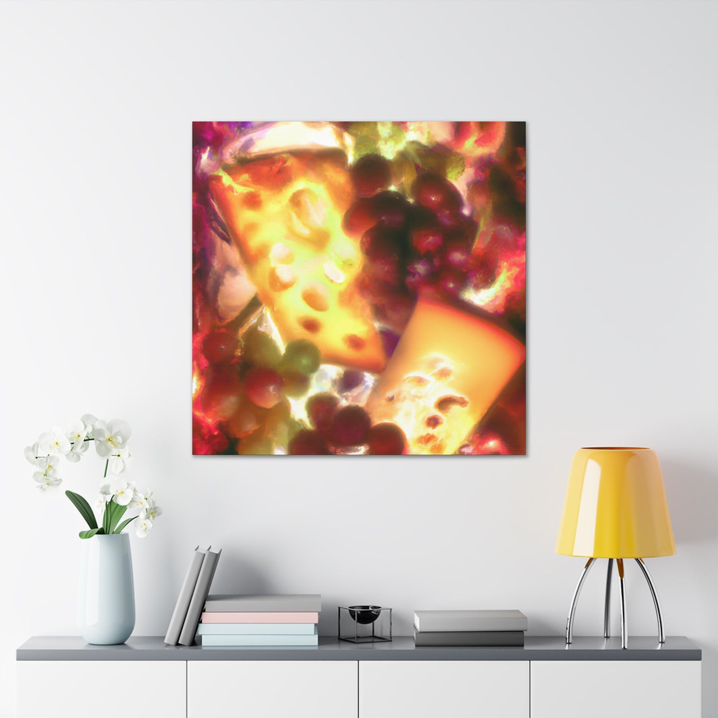 Glorious Cheese and Grapes - Canvas