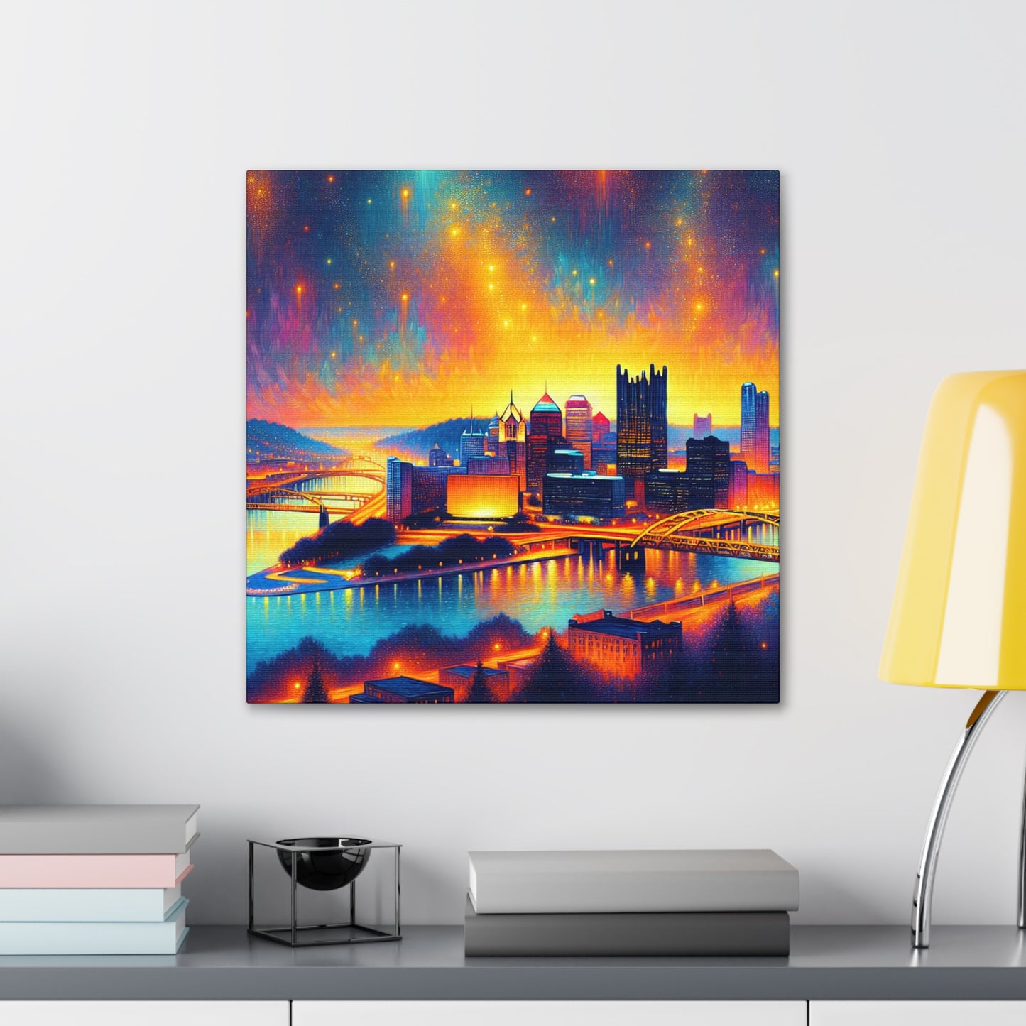 Steel City's Majestic Horizon - Canvas