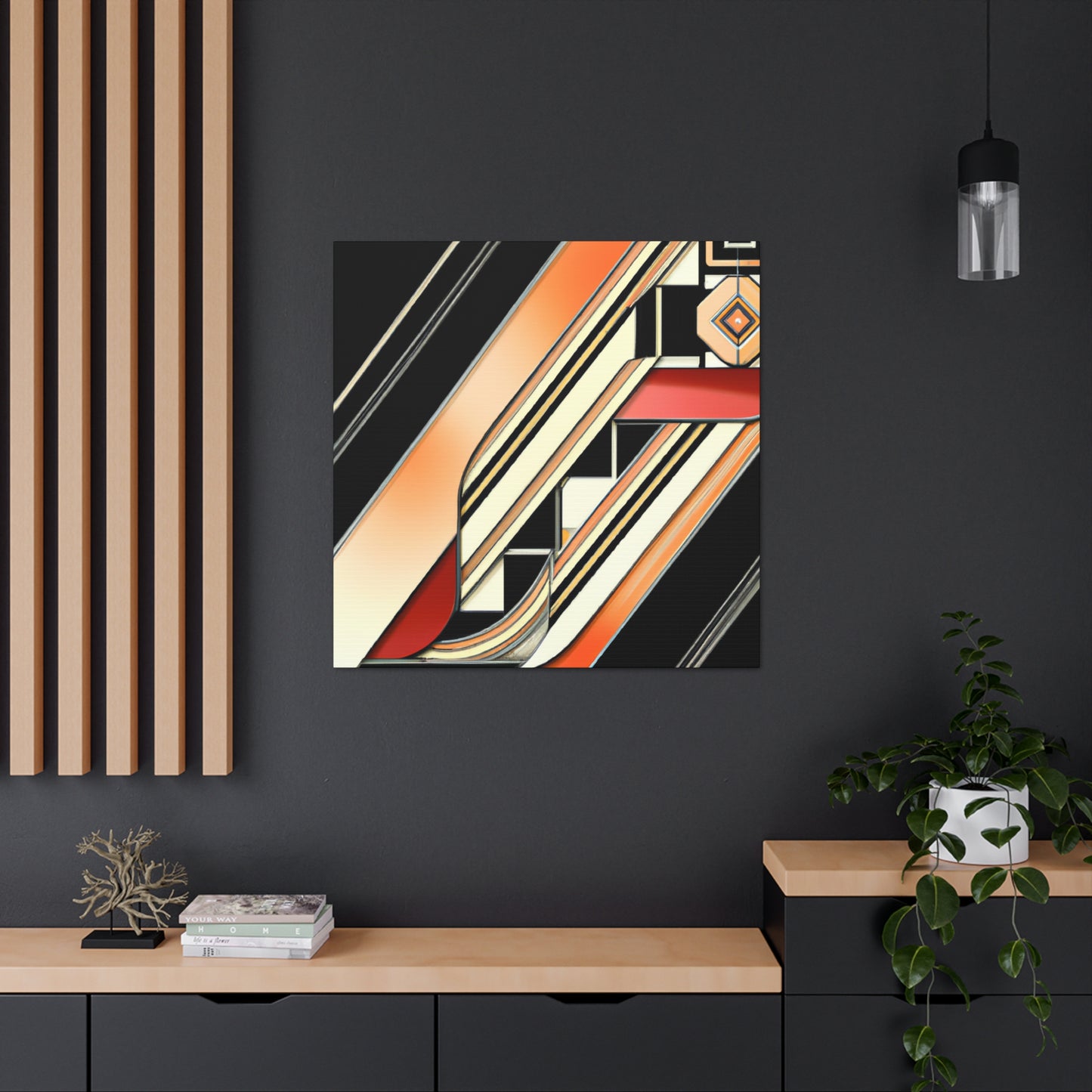 "Sleek Jazz Symphony" - Canvas