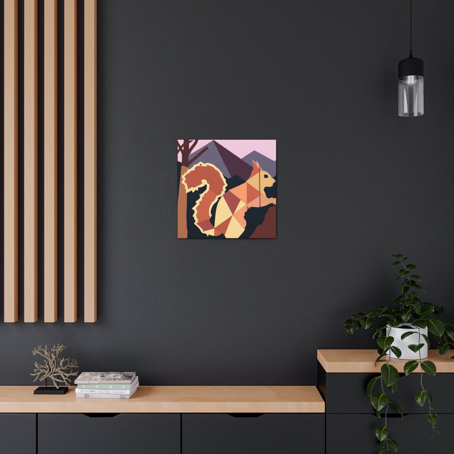 Squirrel in Deco Style - Canvas