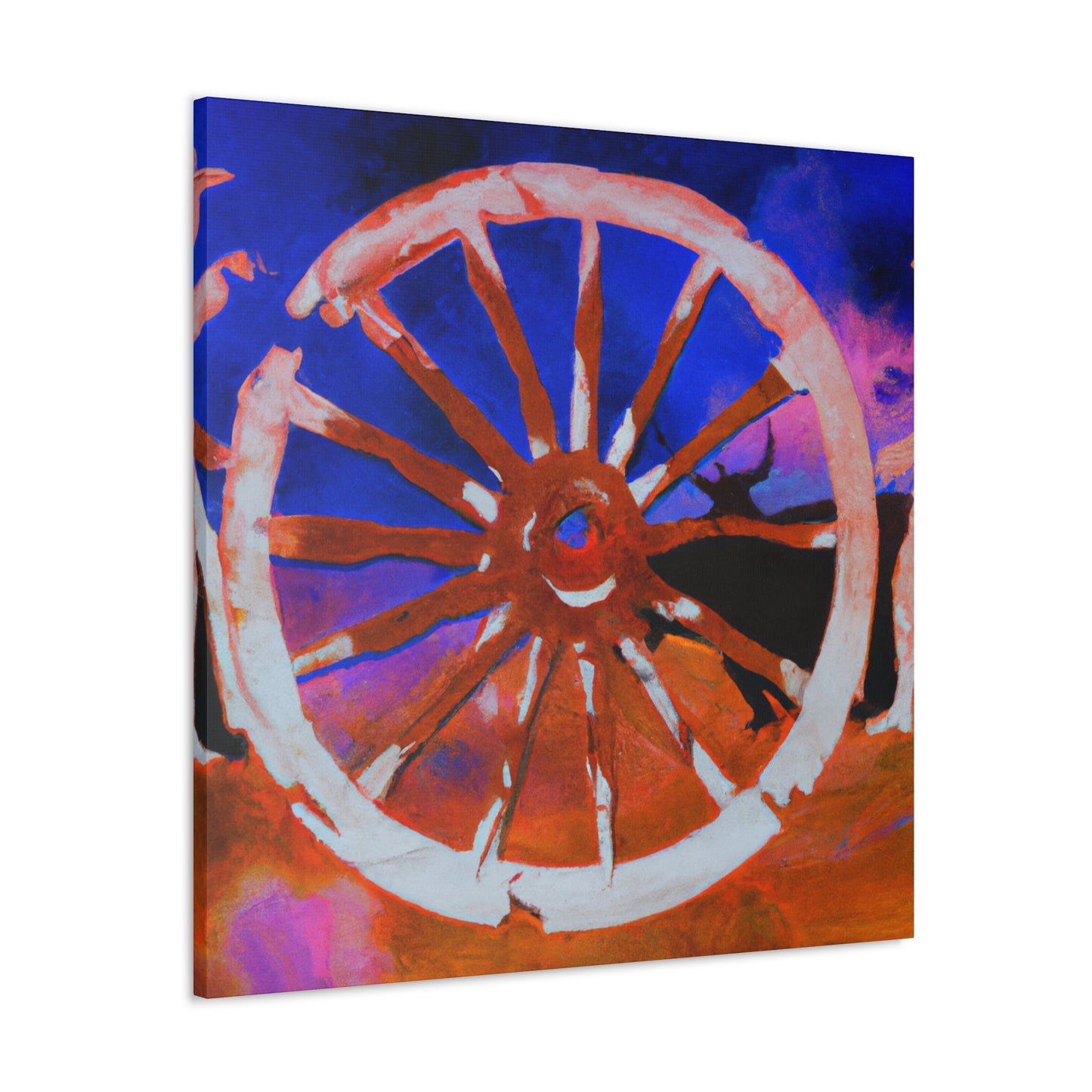 "Wagon Wheel Labyrinth" - Canvas