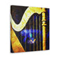 Harp Symphony in Blue - Canvas