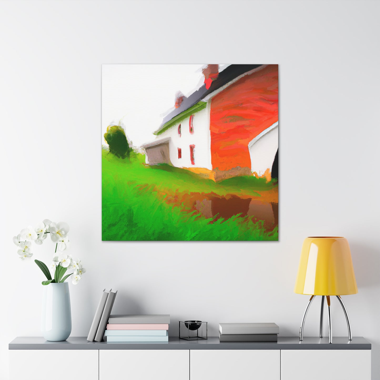 "The Mystic Barn Scene" - Canvas