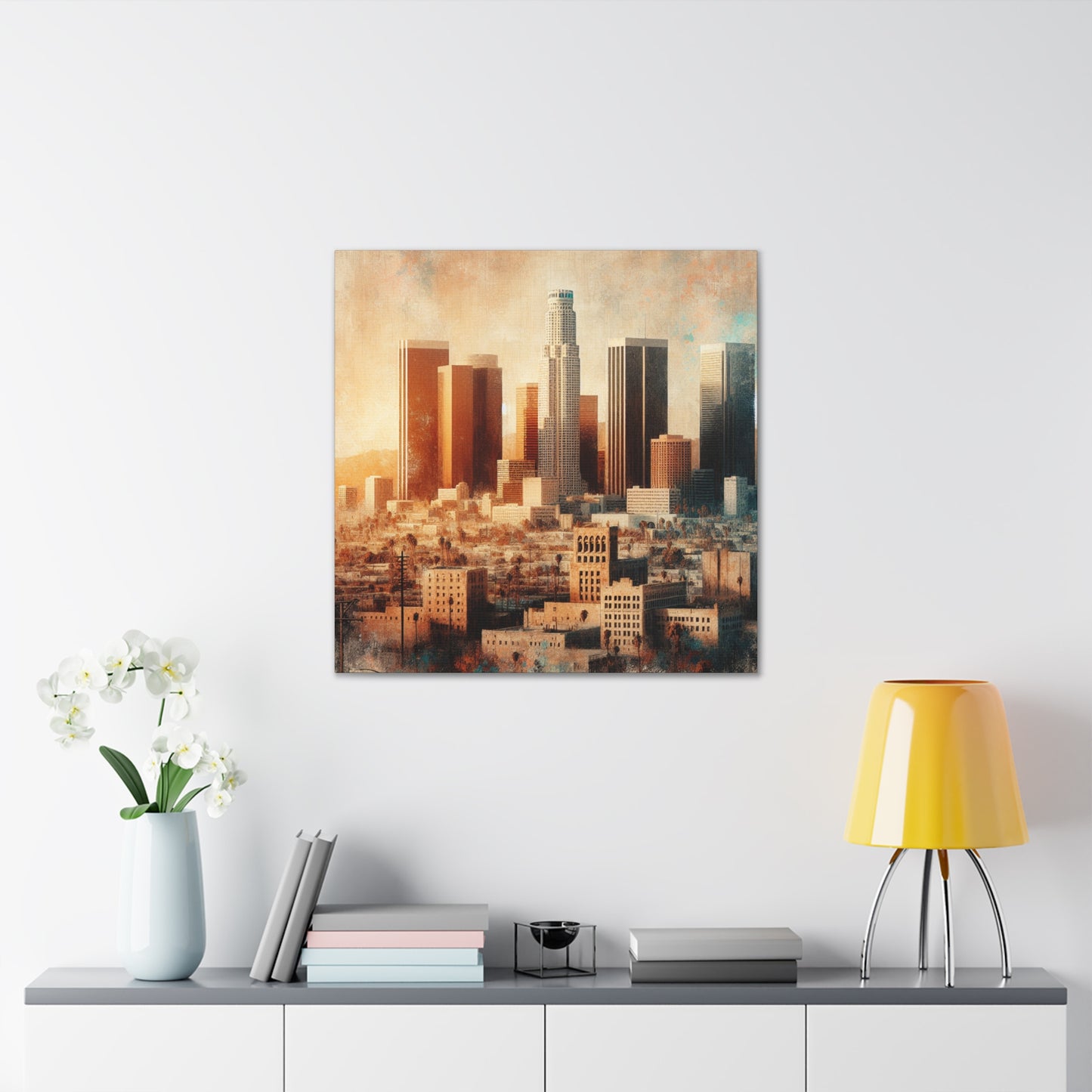 "Cityscape Memories Unveiled" - Canvas