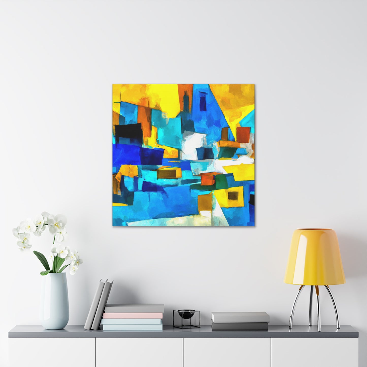 Urban Nightscape View - Canvas