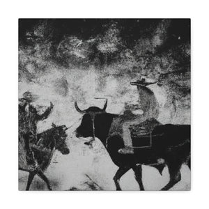 Cattle Riding Milkmaids - Canvas