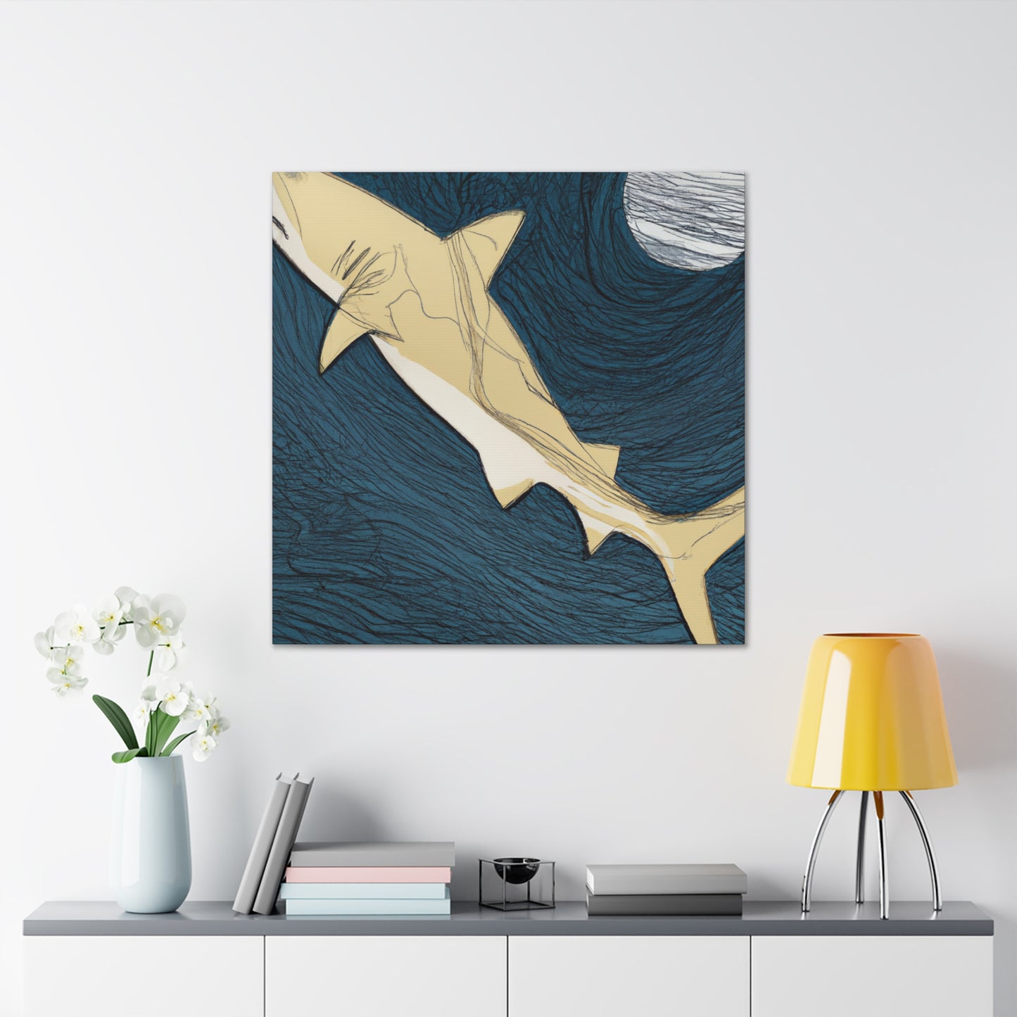 "The Shark's Dreamscape" - Canvas