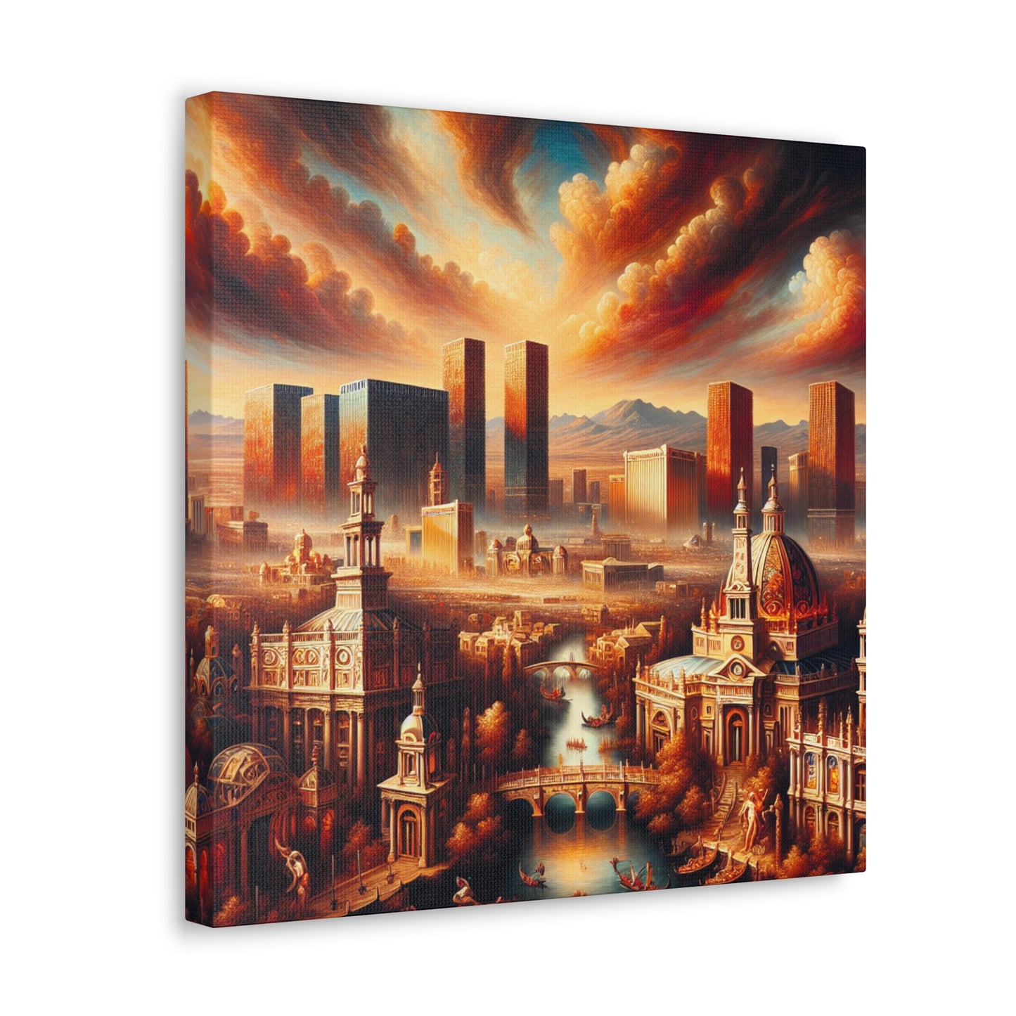 Gilded City Oasis Desire - Canvas