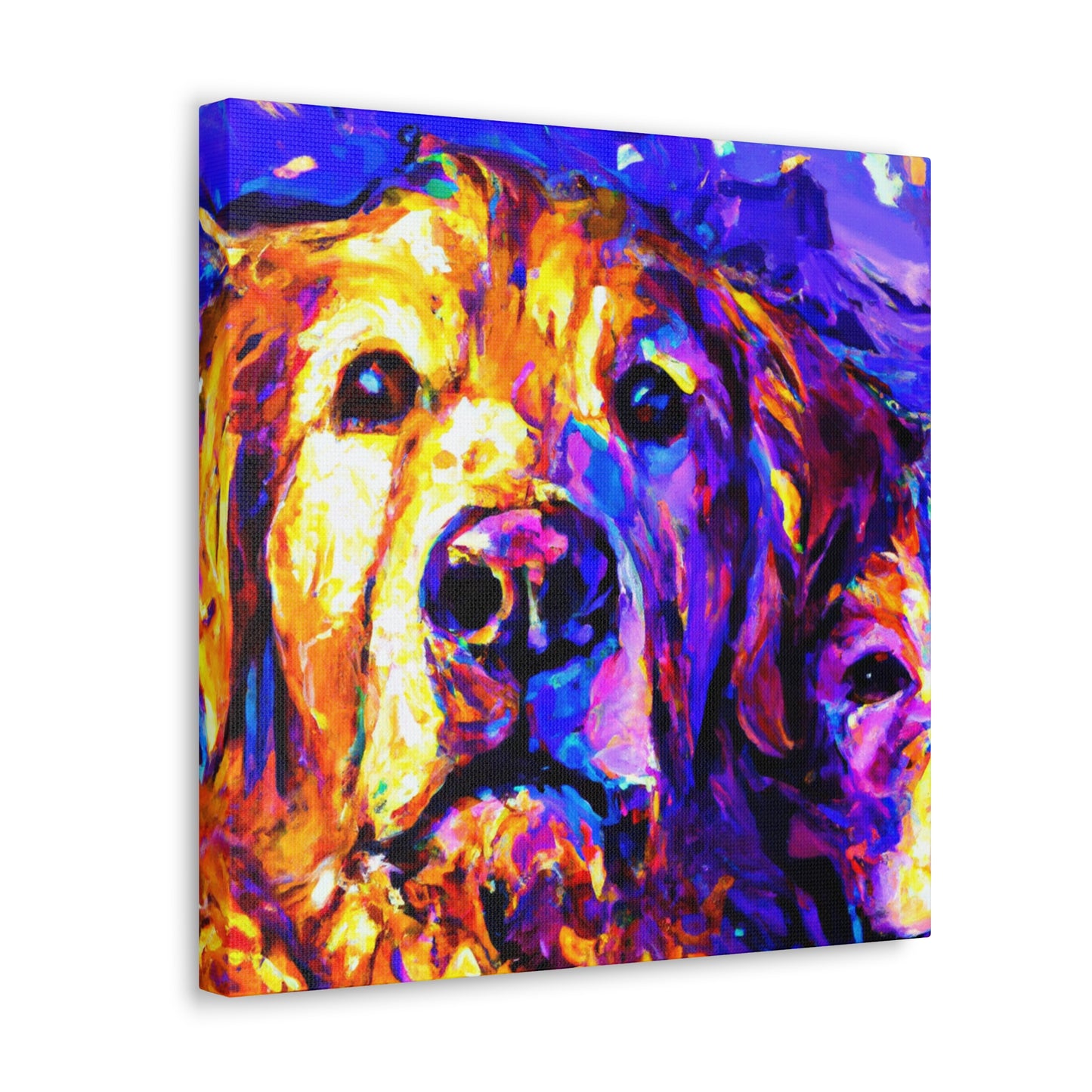 "Golden Retriever Dreamscape" - Canvas