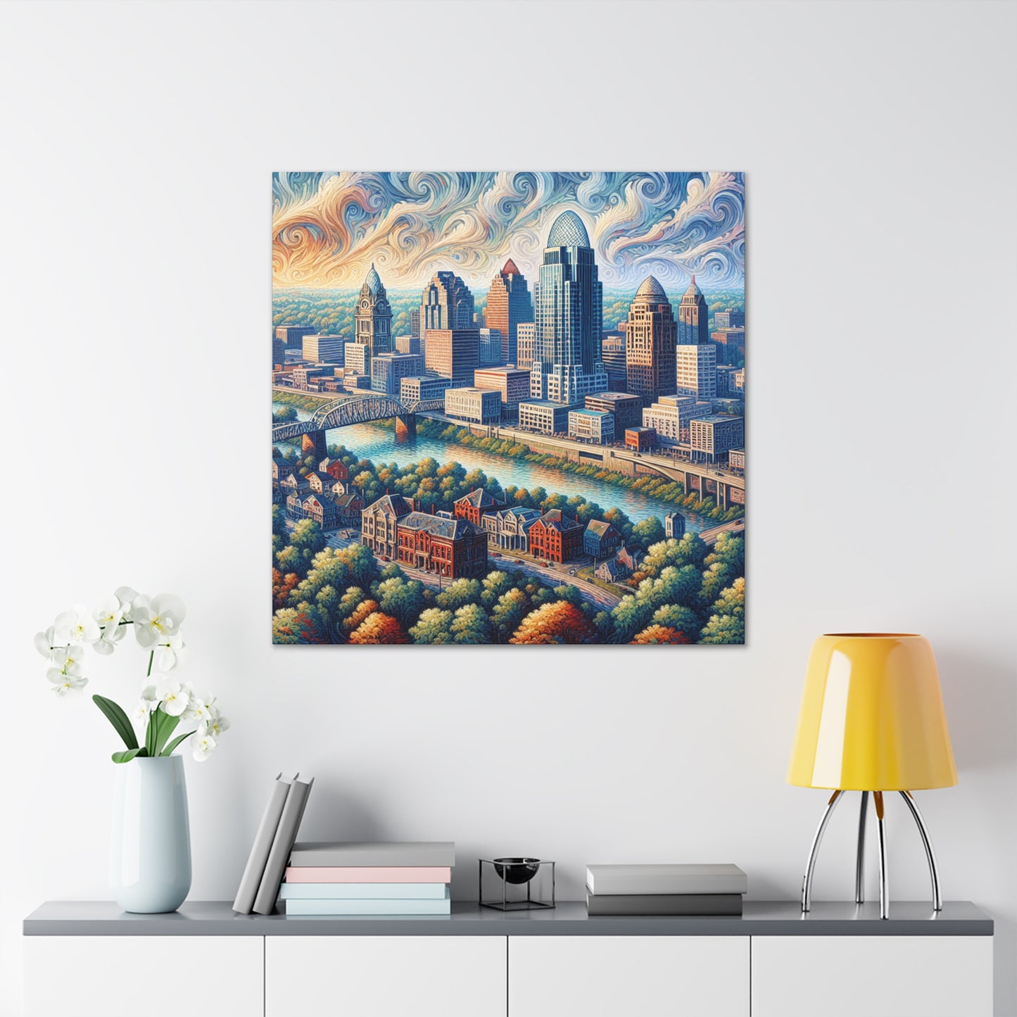 "Gilded Ohio Horizons" - Canvas