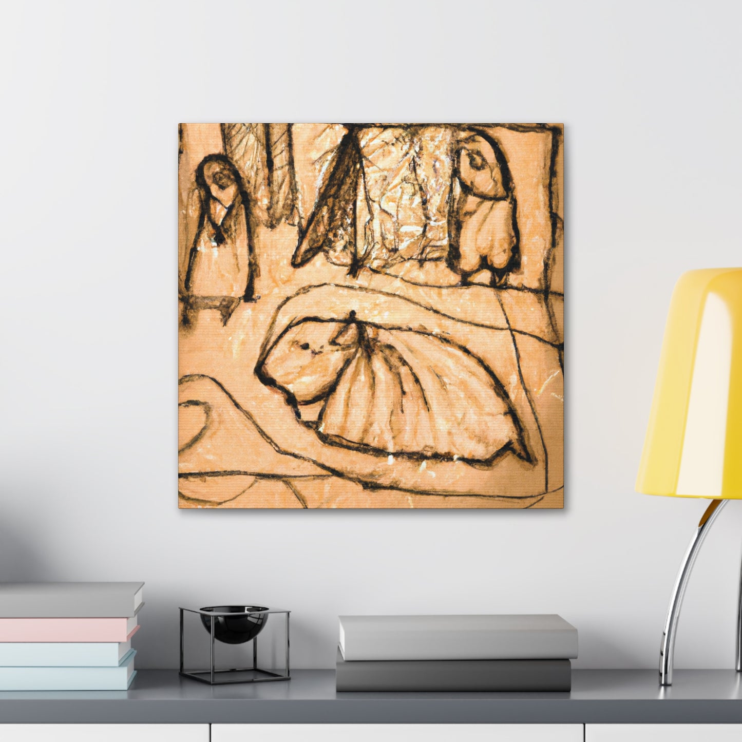 "Manger Midnight Scene" - Canvas