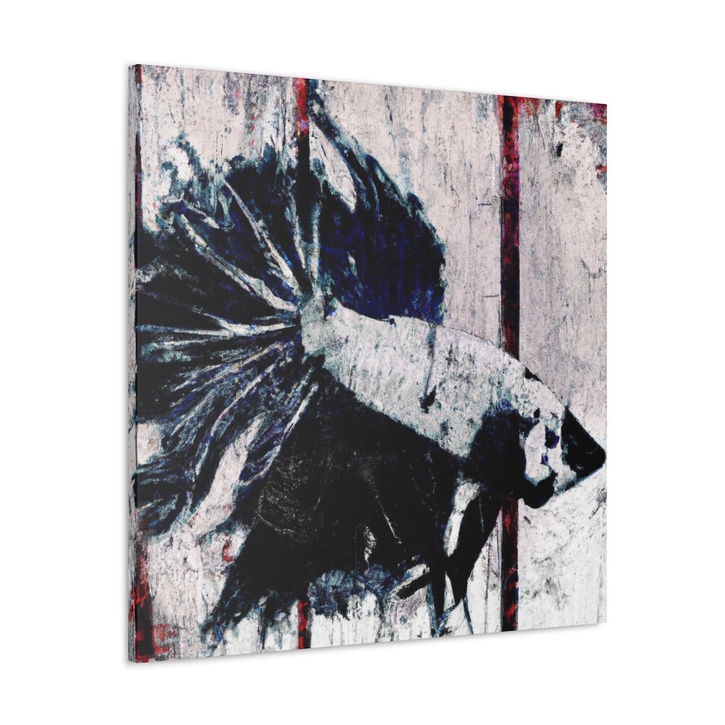 Betta in Golden Hues - Canvas