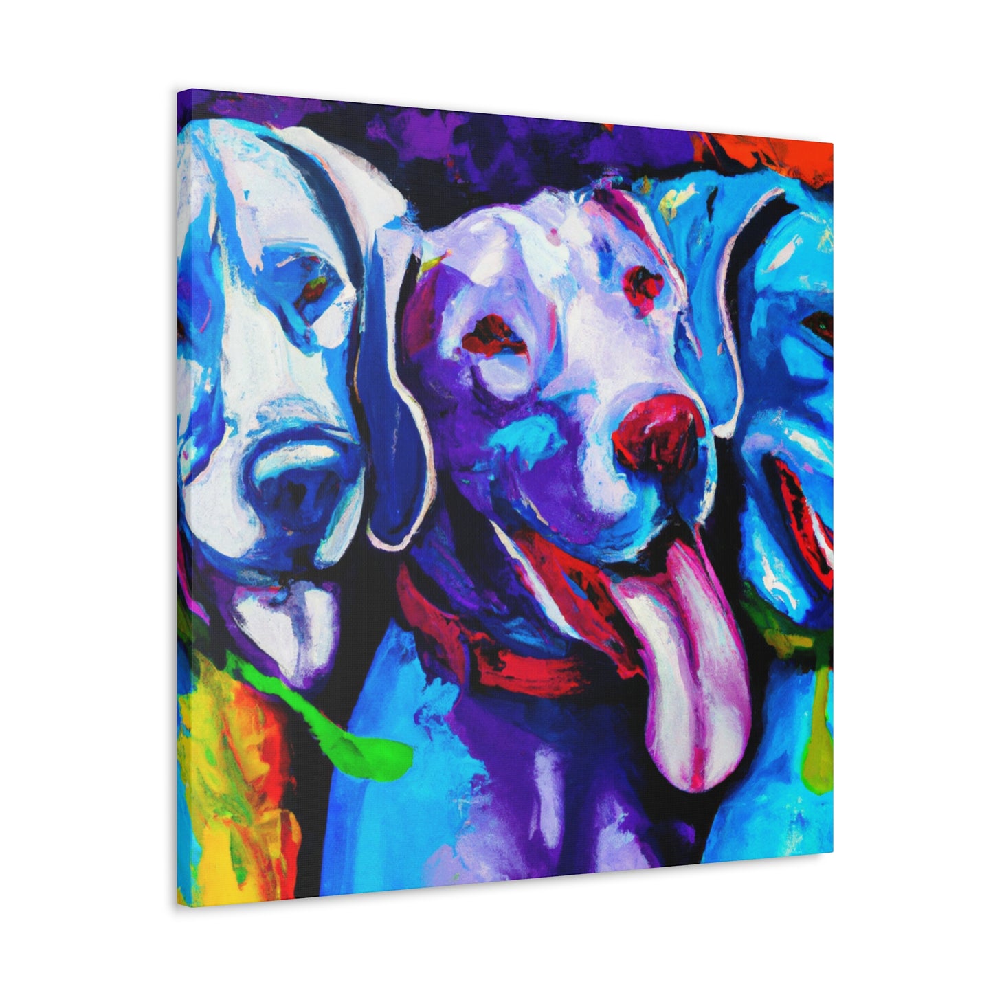 Weimaraner Winter Wonders - Canvas