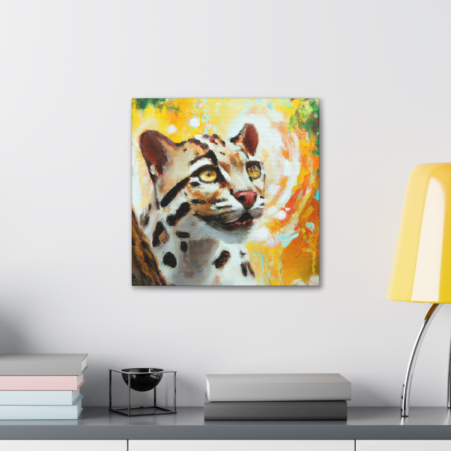 Clouded Leopard Obscured - Canvas