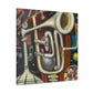 "Brassy Surreal Trumpet" - Canvas