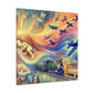 Whimsical Transportation Dreams - Canvas