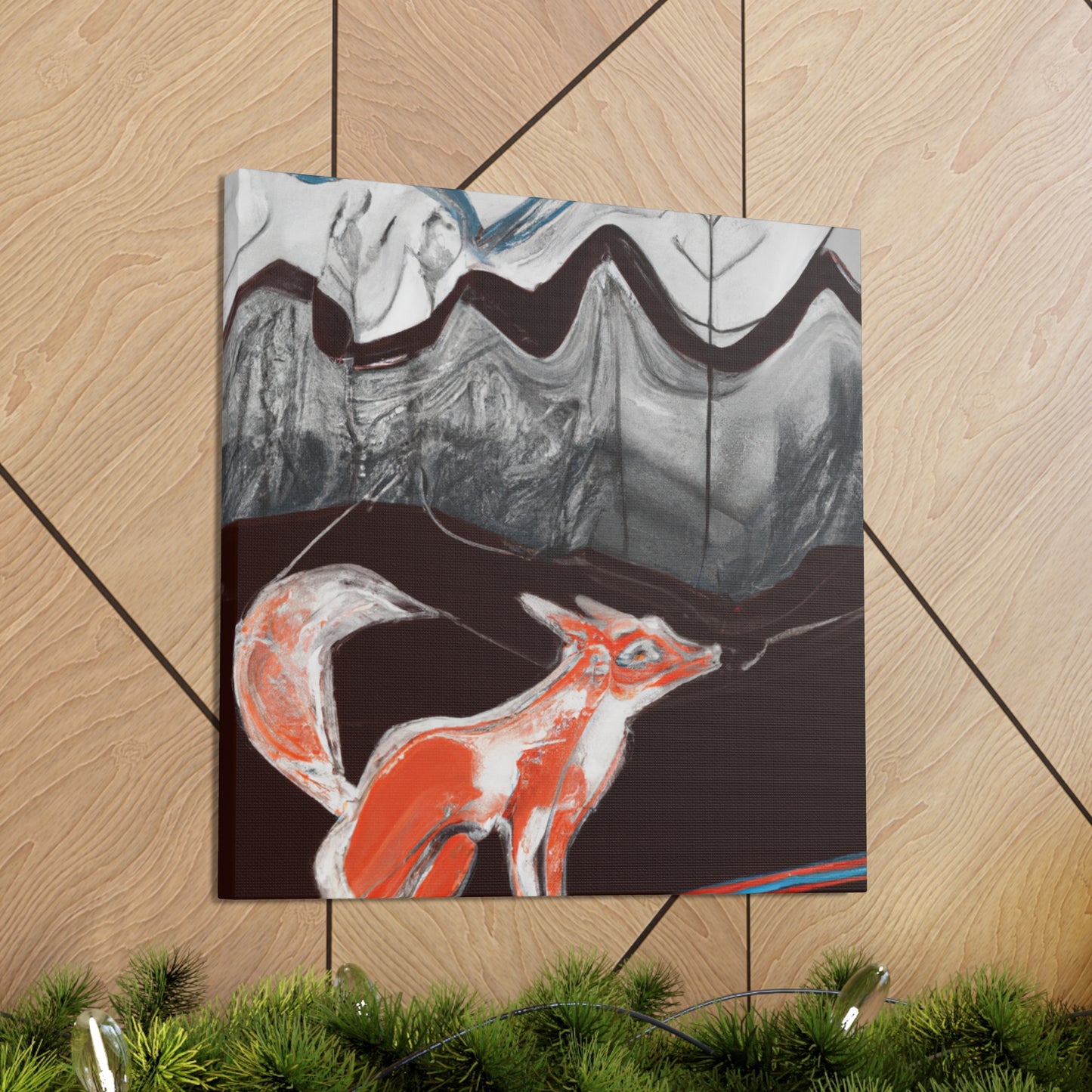 Fox in Reflection - Canvas