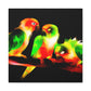 "Conure Rainbow Colors" - Canvas