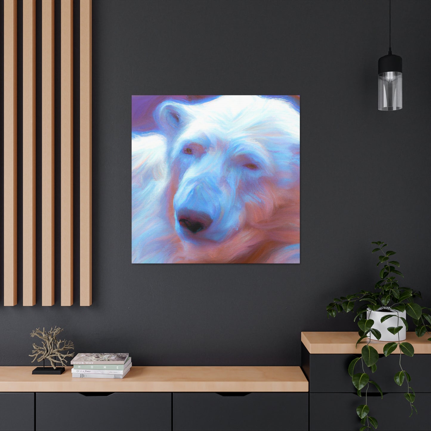 Polar Bear Impressionism - Canvas