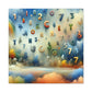 Whimsical Linguistic Dreamscape - Canvas