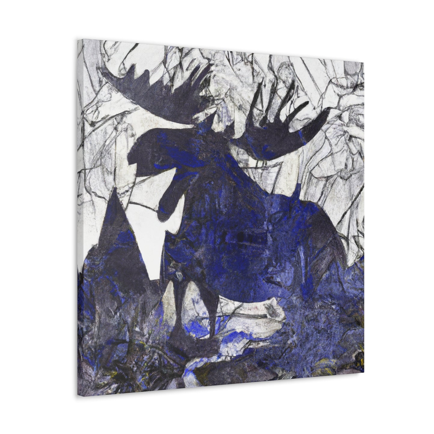 Moose in Abstraction - Canvas