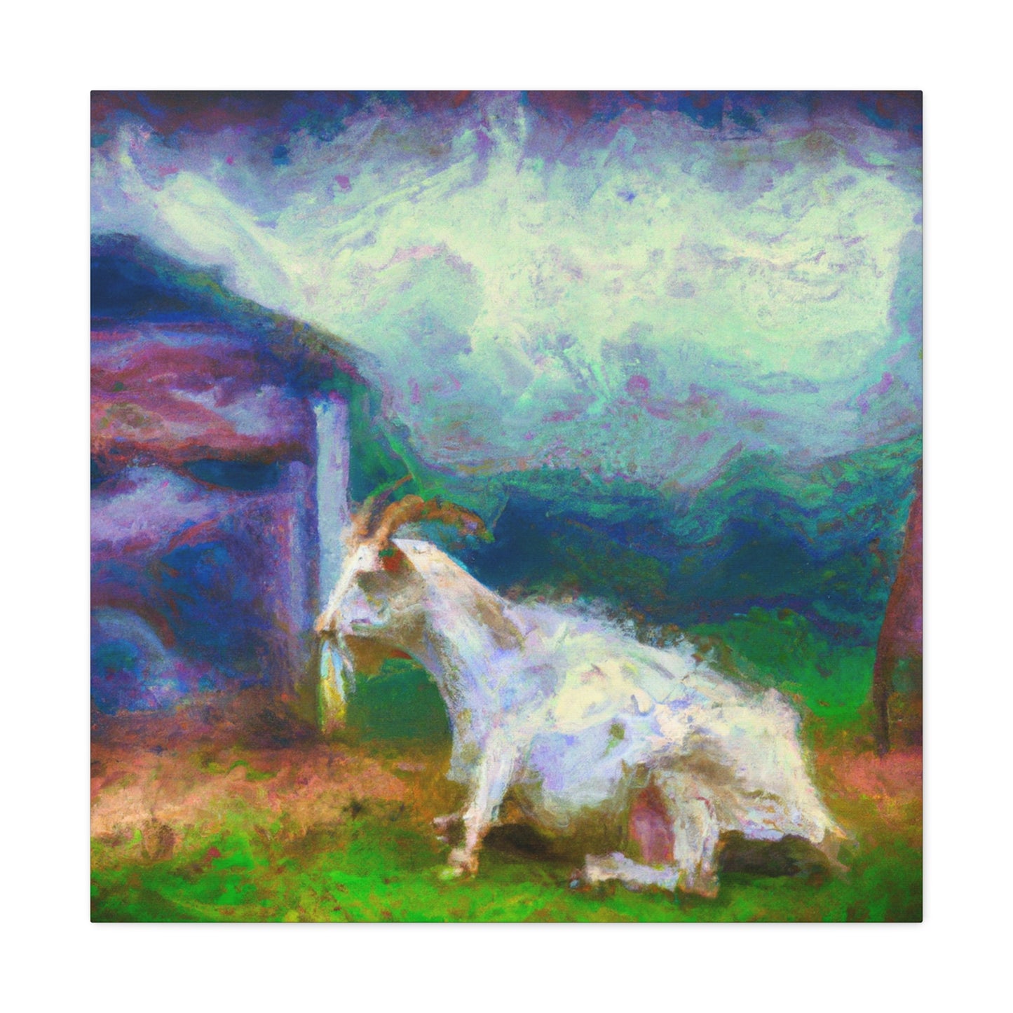 Goat in Impressionism - Canvas