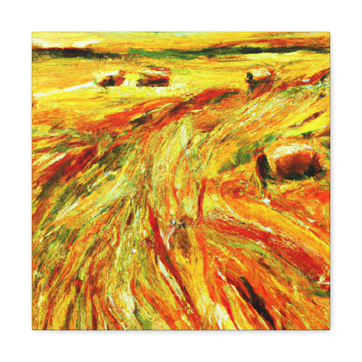 Hay Field Splendor. - Canvas