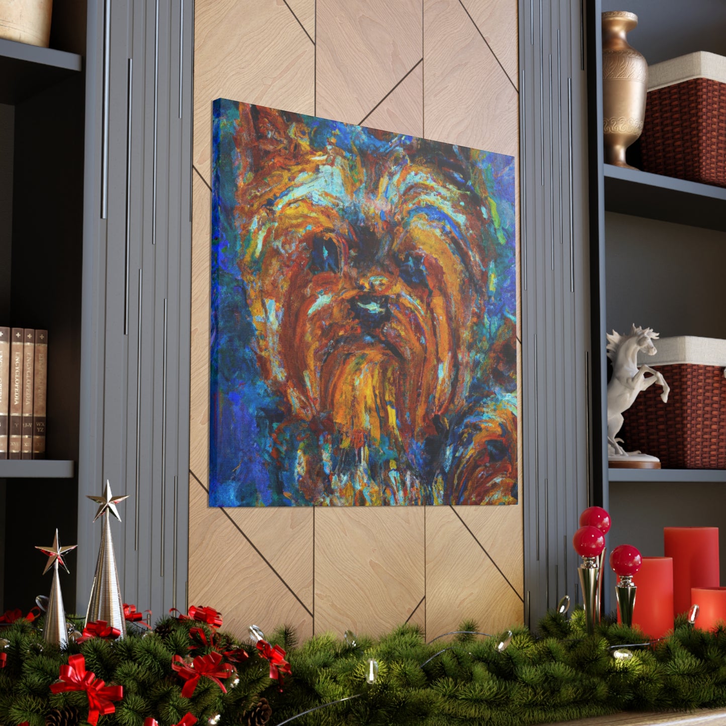 Dancing Yorkshire Terriers - Canvas