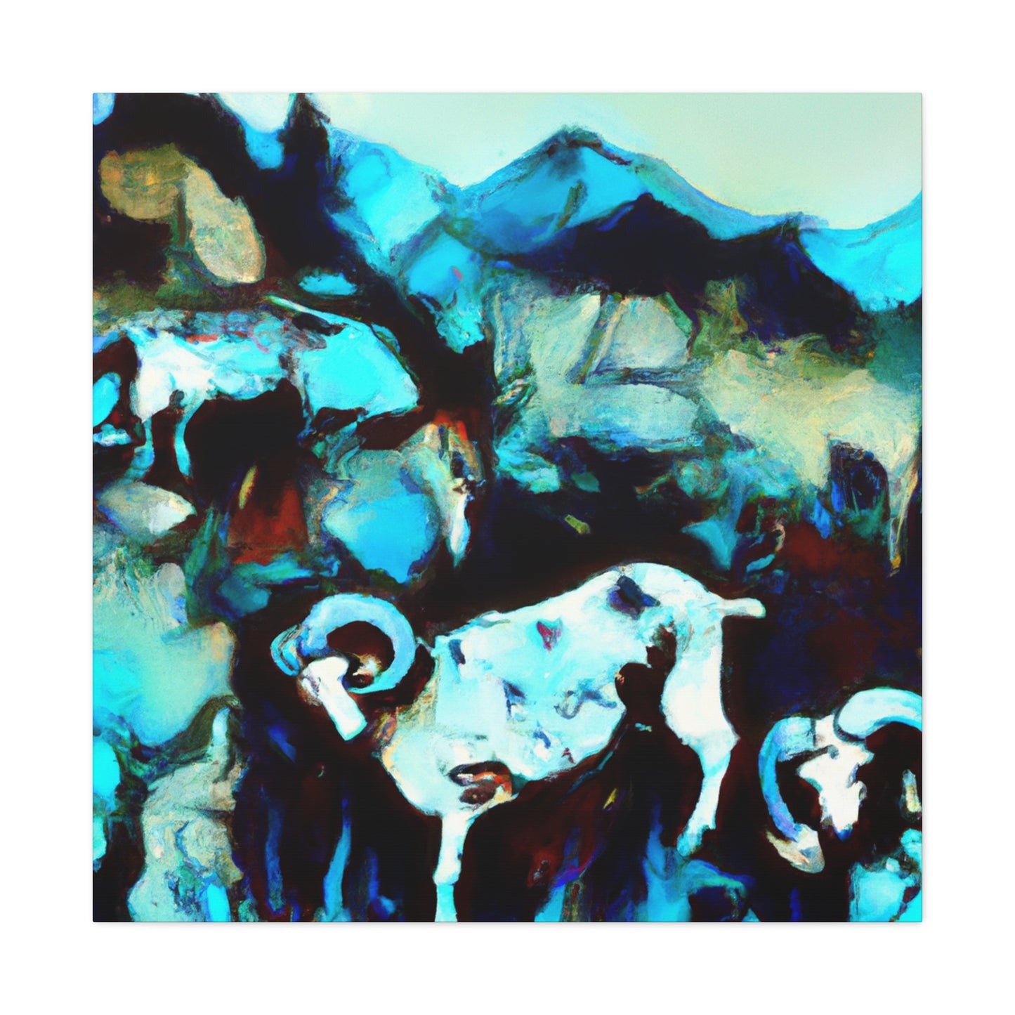 "Herd of Horned Majesty" - Canvas