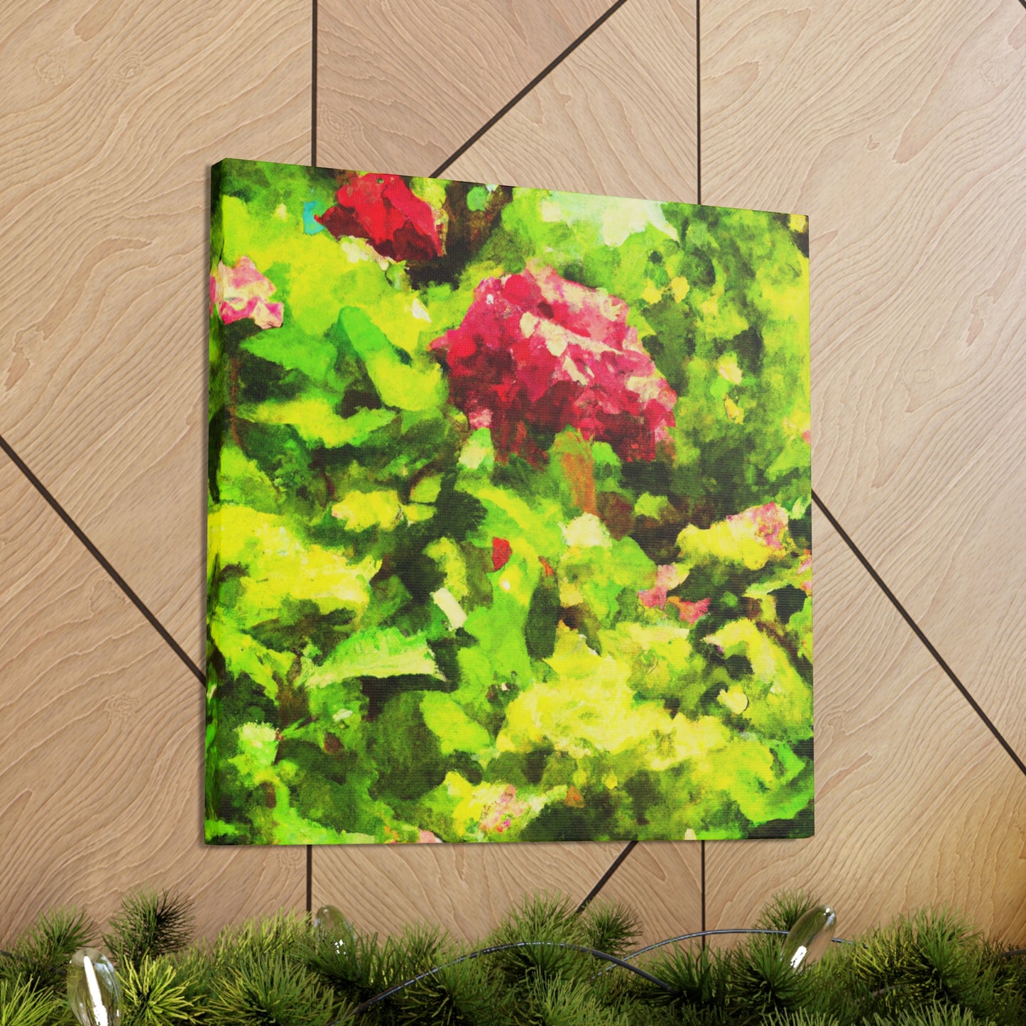 "Hydrangea Digital Tapestry" - Canvas