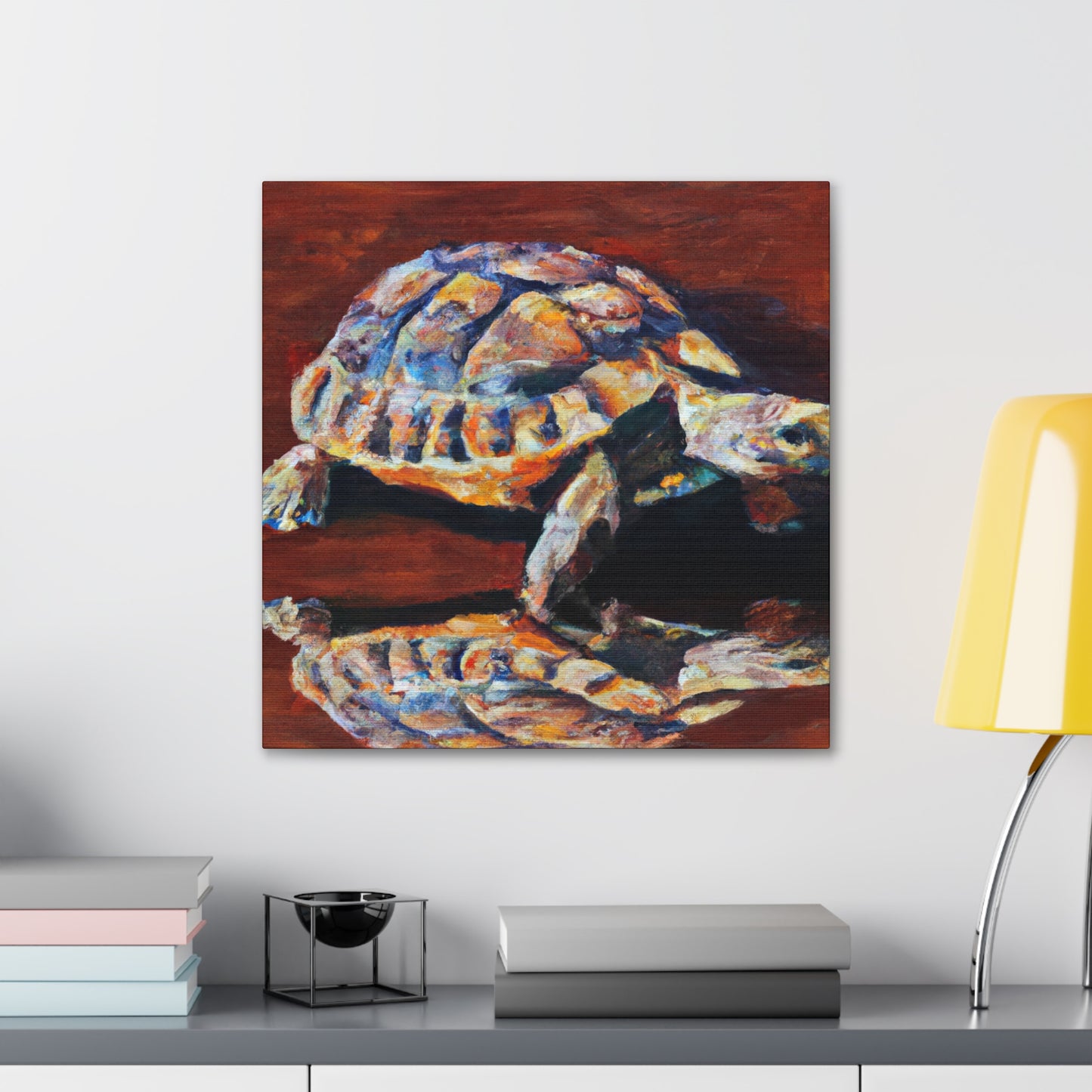 Tortoise in Hyperrealism - Canvas