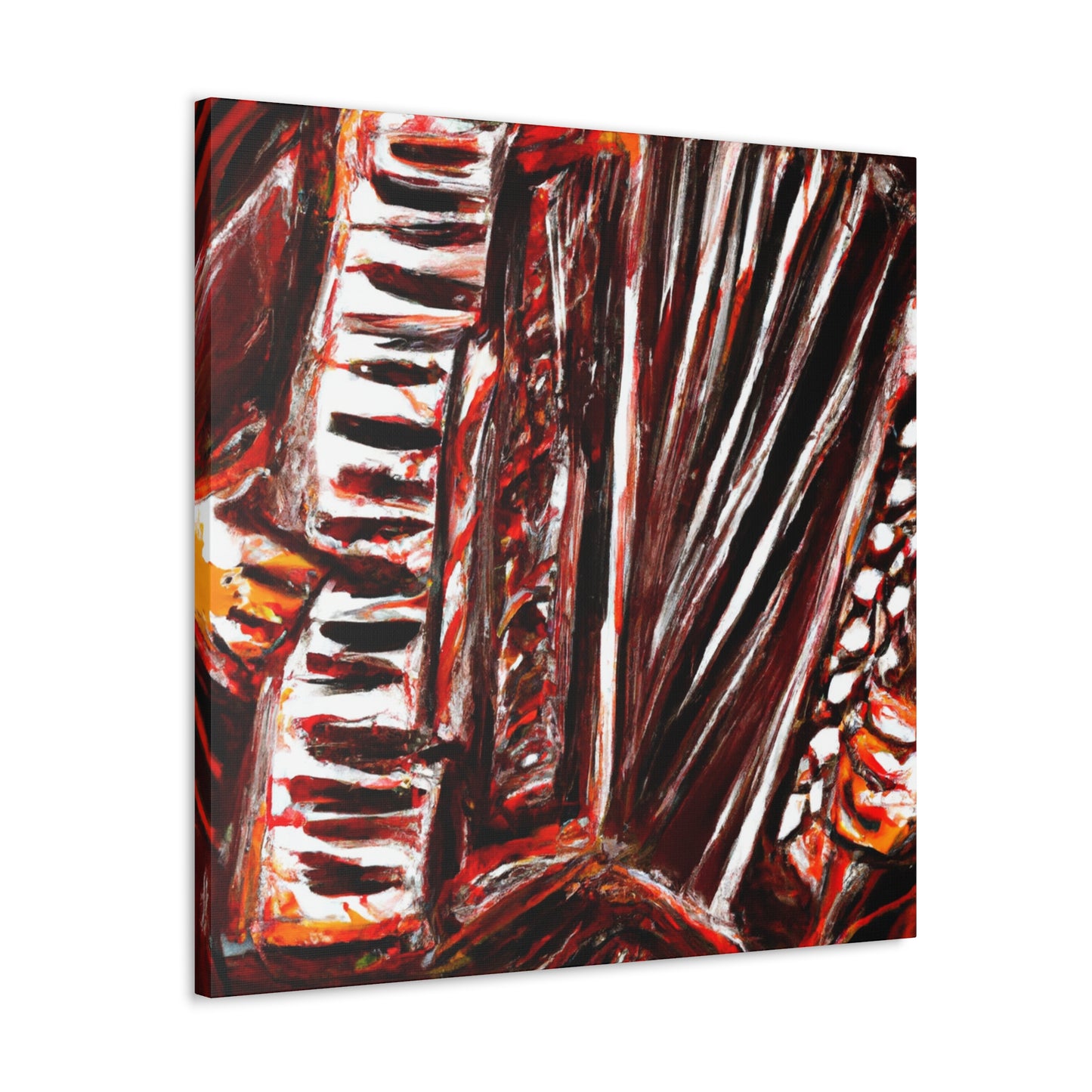 Accordion's Joyful Song - Canvas