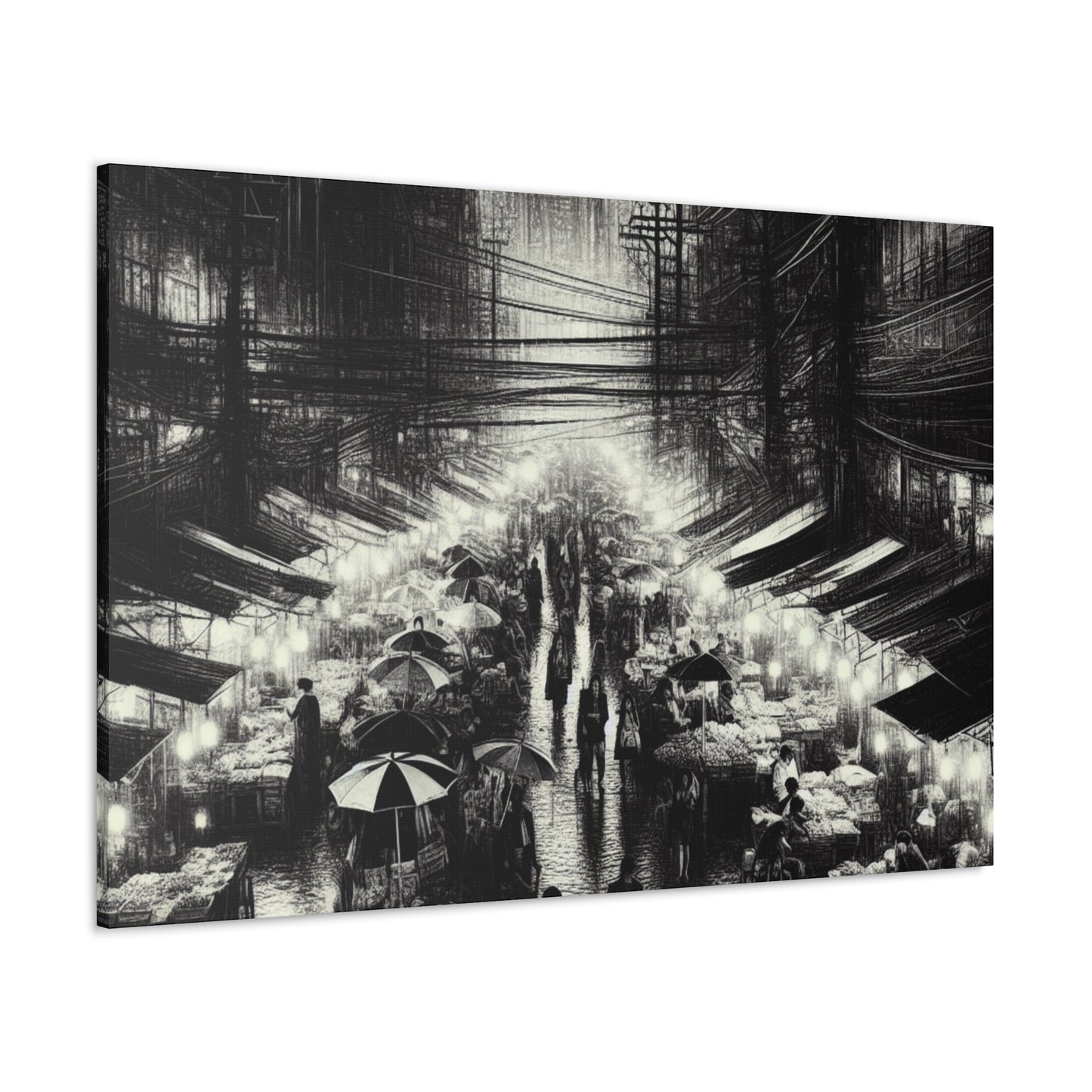 "Luminous Urban Extravaganza" - Canvas