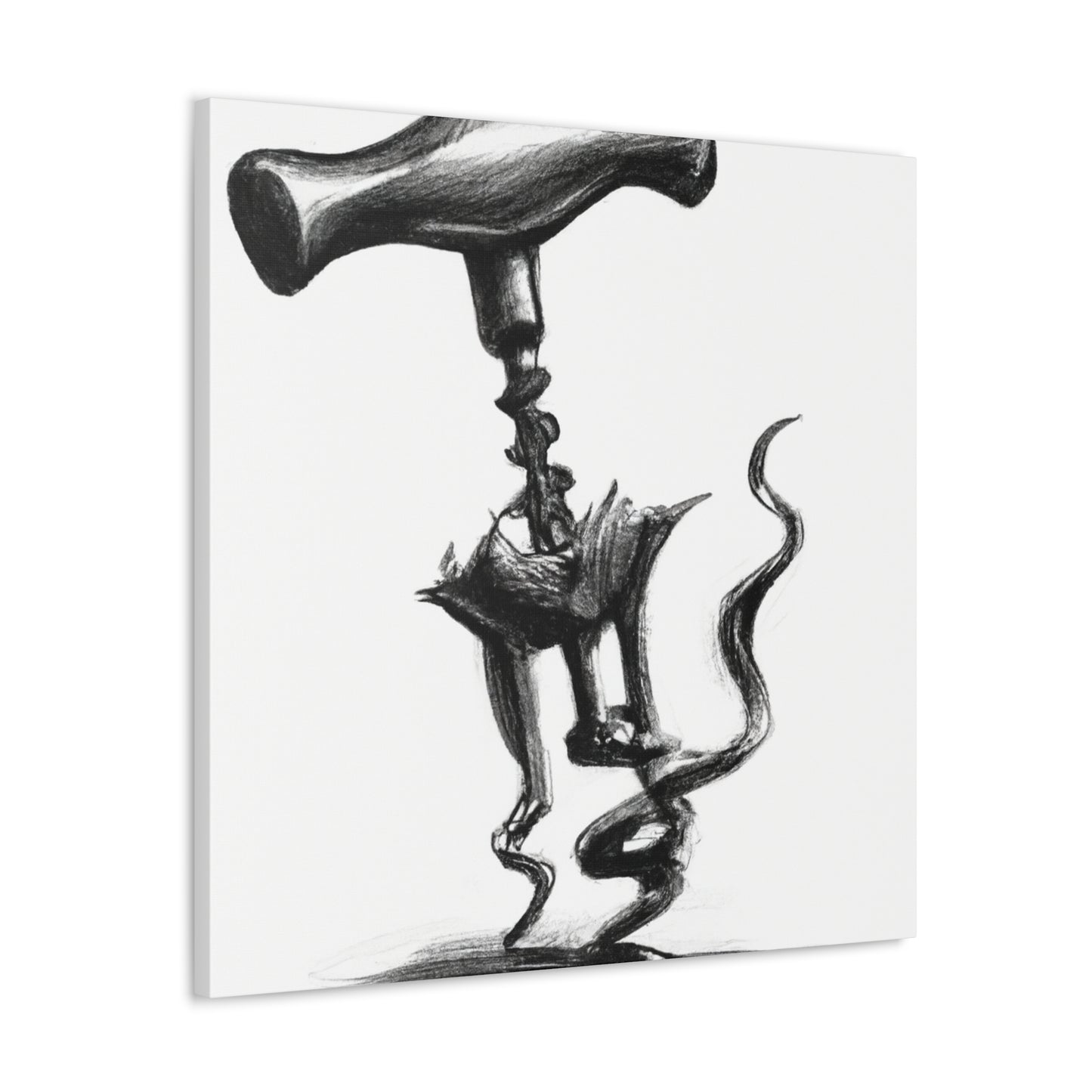 "Corkscrew's Coiled Form" - Canvas